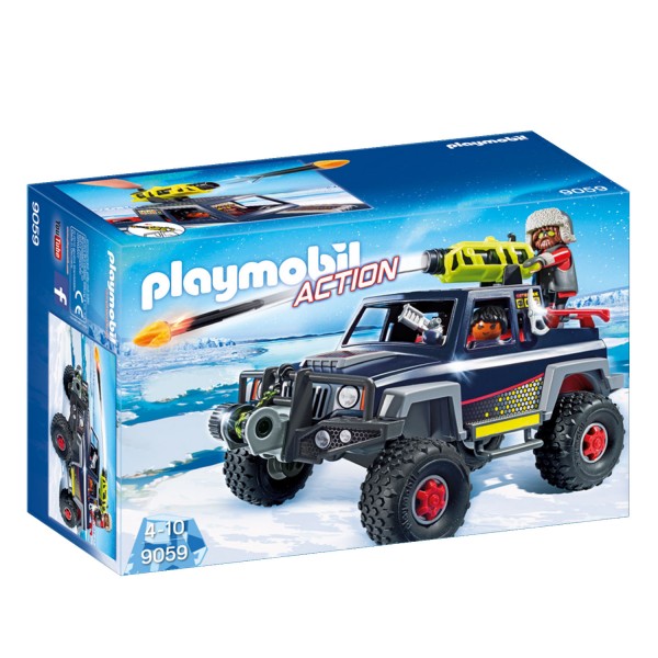 Playmobil 9059 Action : véhicule tout terrain avec pirates des glace - Playmobil-9059
