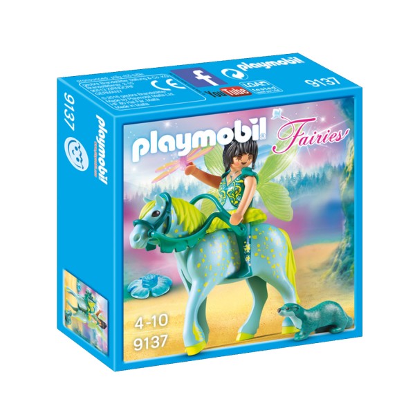 Playmobil 9137 Fairies : Fée avec cheval - Playmobil-9137