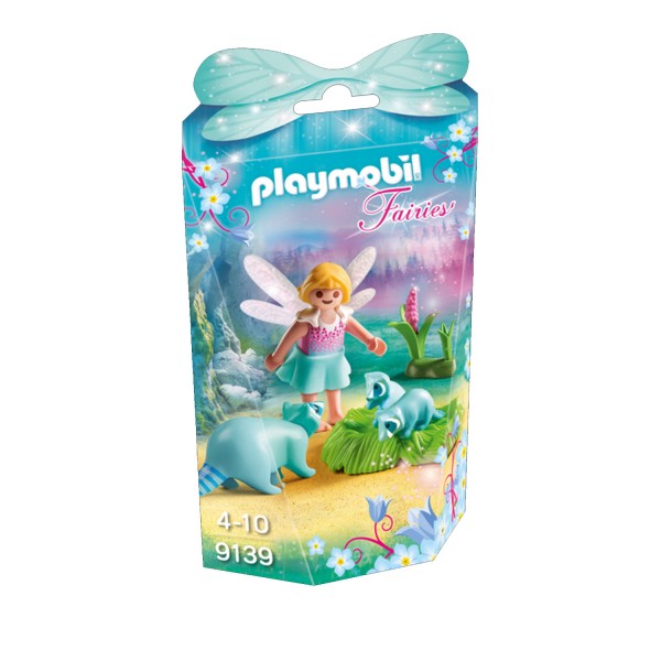Playmobil 9139 Fairies : Fée avec ratons laveurs - Playmobil-9139