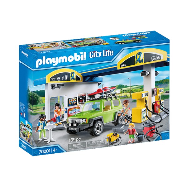 Playmobil 70201 City Life : Station essence - Playmobil-70201