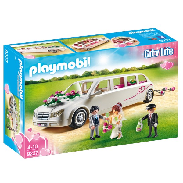 Playmobil 9227 City Life : Limousine avec couple de marié - Playmobil-9227