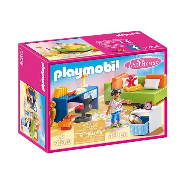 Playmobil 70209 Dollhouse: Children's bedroom with sofa bed - Playmobil-70209