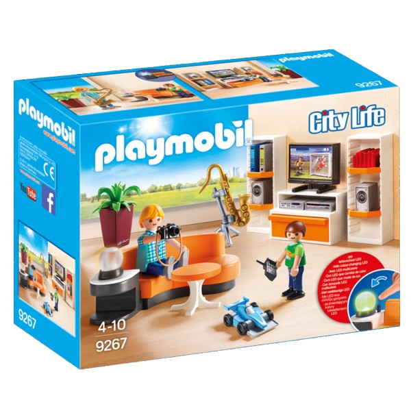 Playmobil 9267 City Life : Salon équipé - Playmobil-9267