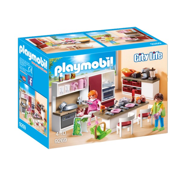 Playmobil 9269 City Life: Cocina amueblada - Playmobil-9269