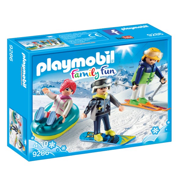 Playmobil 9286 Family Fun : Vacanciers aux sports d'hiver - Playmobil-9286