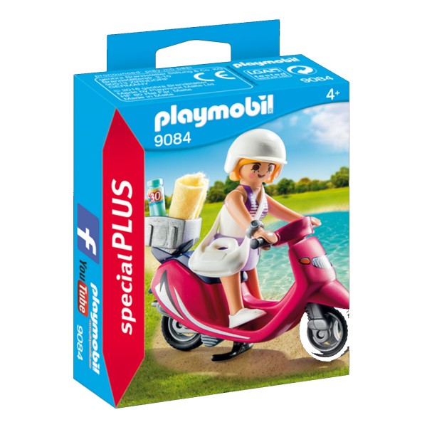 Playmobil 9084 Special Plus : Vacancière avec scooter - Playmobil-9084