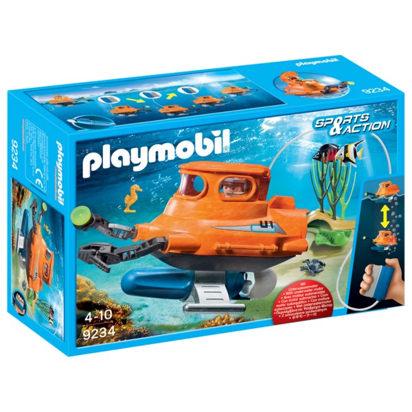 Playmobil 9234 Sports et Action : Cloche de plongée avec moteur - Playmobil-9234