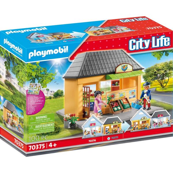 Playmobil 70375 City Life - La ville a personnaliser : Epicerie - Playmobil-70375