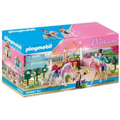 Playmobil 70450 City Princess - Le palais de princesse : Princesse avec chevaux et instructeur