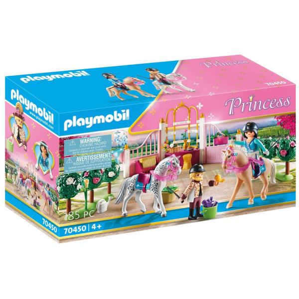 Playmobil 70450 City Princess - Le palais de princesse : Princesse avec chevaux et instructeur - Playmobil-70450