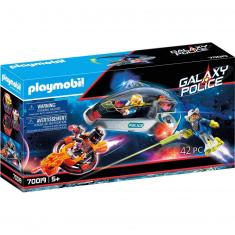 Playmobil 70019: Galaxy Police - Vehículo volador de la policía espacial