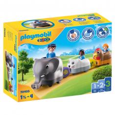 Playmobil 70405 1.2.3: Animal train
