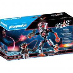 Playmobil 70024 : Galaxy Police - Robot et pirate de l'espace