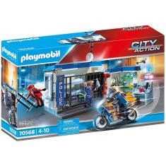 Playmobil 70568 City Action - Les policiers  : Police Poste de police et cambrioleur