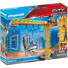 Playmobil 70441 : City Action - Grue radio-commandée avec mur de construction