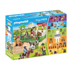 Playmobil 70978 : My Figures: Ranch équestre