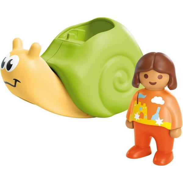 Playmobil Junior 71699 : Enfant avec escargot à bascule - Playmobil-71699