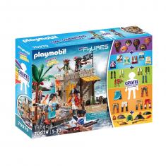 Playmobil 70979 : My Figures: Ilôt des pirates