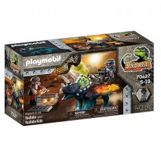 Playmobil 70627 Dino Rise : Triceratops et soldats