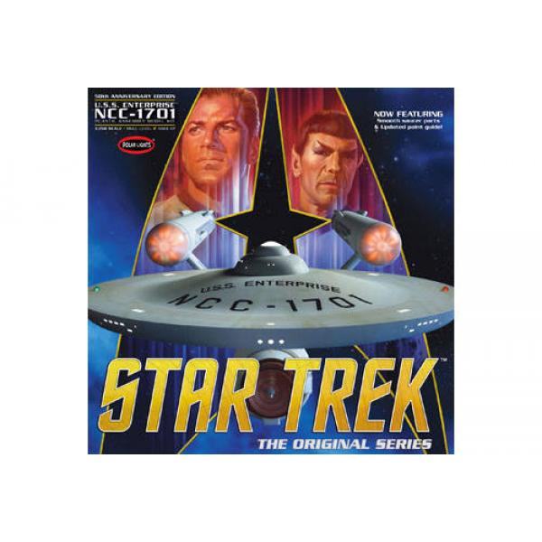 1:350 Star Trek TOS Enterprise 50th Anniversary Edition Polar Lights - POL938