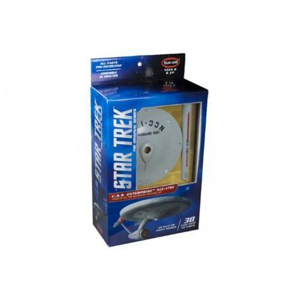 1:1000 Star Trek TOS U.S.S. Enterprise Window Box (Pre-decorated) (Snap Kit) Polar Lights - POL936