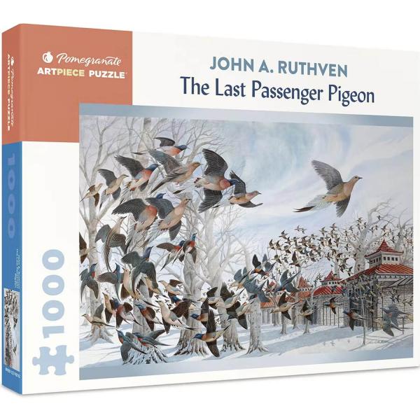 1000 piece puzzle : The Last Passenger Pigeon, John A. Ruthven - Pomegranate-AA1097
