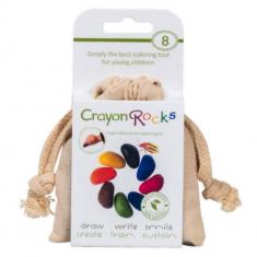 Crayon Rocks : 8 crayons de cire + 1 sac de coton