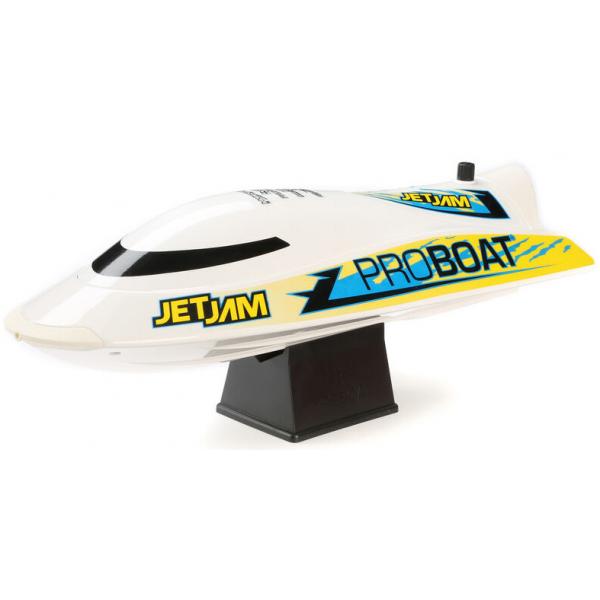 Proboat Jet Jam 12" Pool Racer Brushed Blanc RTR - PRB08031V2T2
