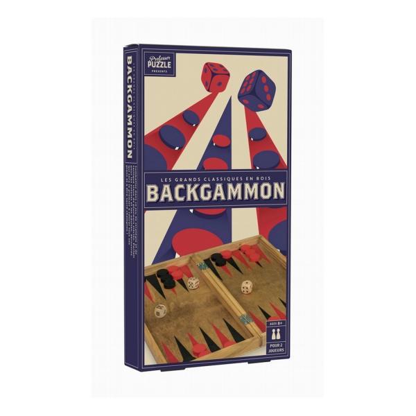 Backgammon en bois Vintage - ProfessorPuzzle-PP6305