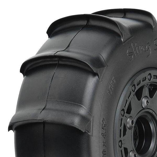 Proline Sling Shot SC 2.2 - 3.0 Set Tyres Raid 6X30 Wheels Bk - PL1158-10