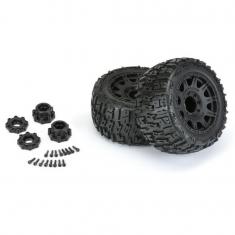 Proline Trencher Lp 3.8" Tyres On Raid Blk 8X32 Hex Wheels MT