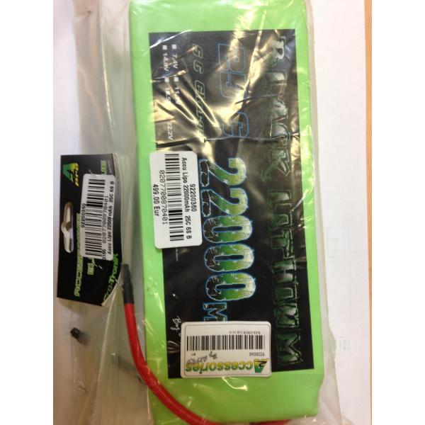 Accu Lipo 22000mAh  25C 6S Black Lithium - 92200360