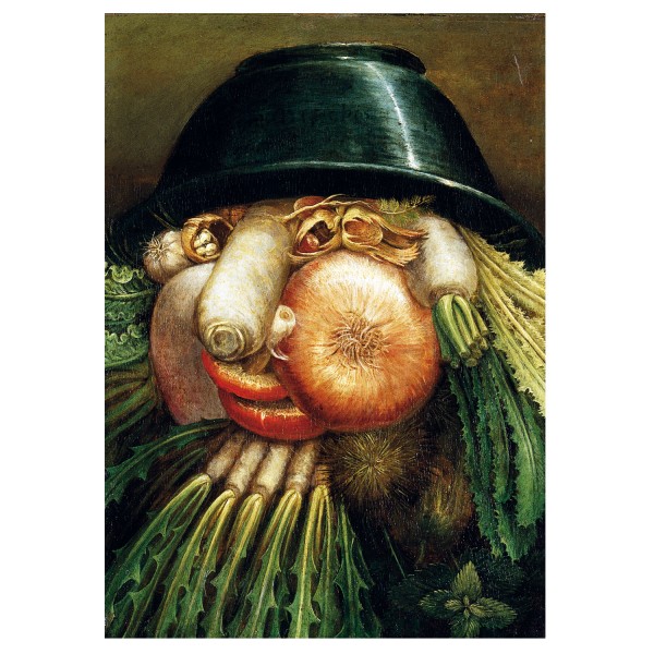 Puzzle d'art en bois 12 pièces Michèle Wilson - Arcimboldo : L'homme potager - PMW-W97-12