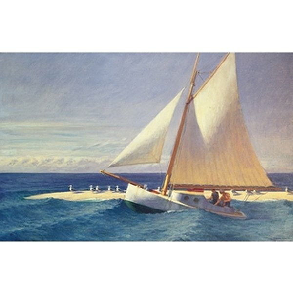 Puzzle d'art en bois 350 pièces Michèle Wilson - Hopper : Le bateau à voiles - PMW-A278-350
