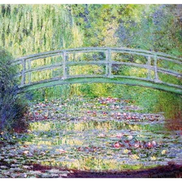 Puzzle d'art en bois 350 pièces Michèle Wilson - Monet : Le pont japonnais - PMW-A910-350
