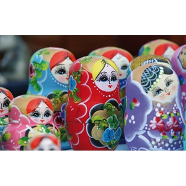 Puzzle d'art en bois 40 pièces Michèle Wilson - J'adore les poupées russes - PMW-M19-40