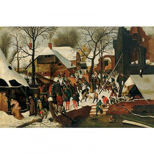 Puzzle d'art en bois 500 pièces Michèle Wilson  - Brueghel :  L'adoration des mages - PMW-A107-500