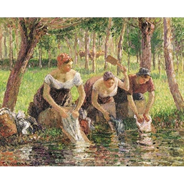 Puzzle d'art en bois 500 pièces Michèle Wilson - Pissarro : Les lavandières - PMW-A717-500