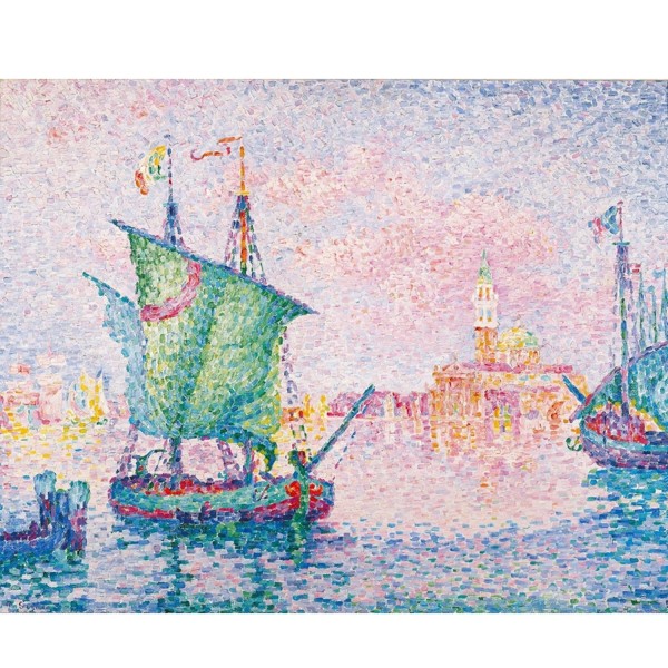 Puzzle d'art en bois 80 pièces Michèle Wilson : Signac : Le nuage rose - PMW-A314-80