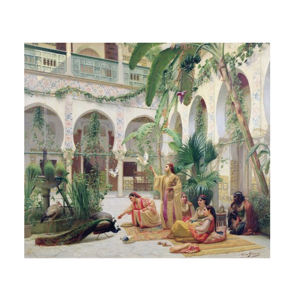 Puzzle d'art en bois 500 pièces Michèle Wilson - Girard : La Cour du Harem - PMW-A170-500