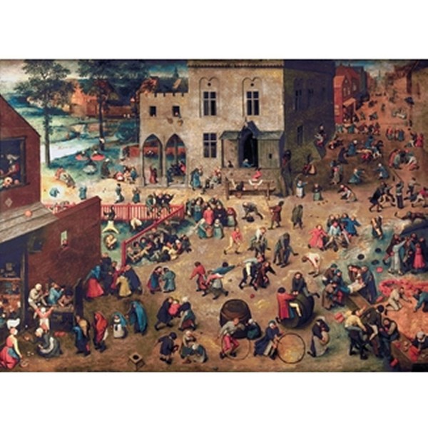 Puzzle d'art en bois 150 pièces Michèle Wilson - Brueghel : Jeux d'enfant - PMW-A904-150