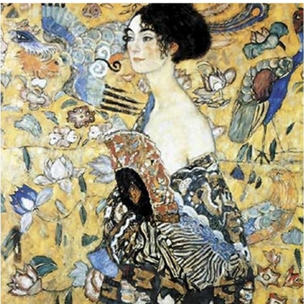 Puzzle d'art en bois 900 pièces Michèle Wilson - Klimt : La dame à l`éventail - pmw-A515-900