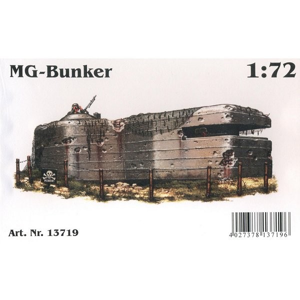 Diorama 1/72 : Bunker allemand pour mitrailleuse MG34/42 - R2-13719