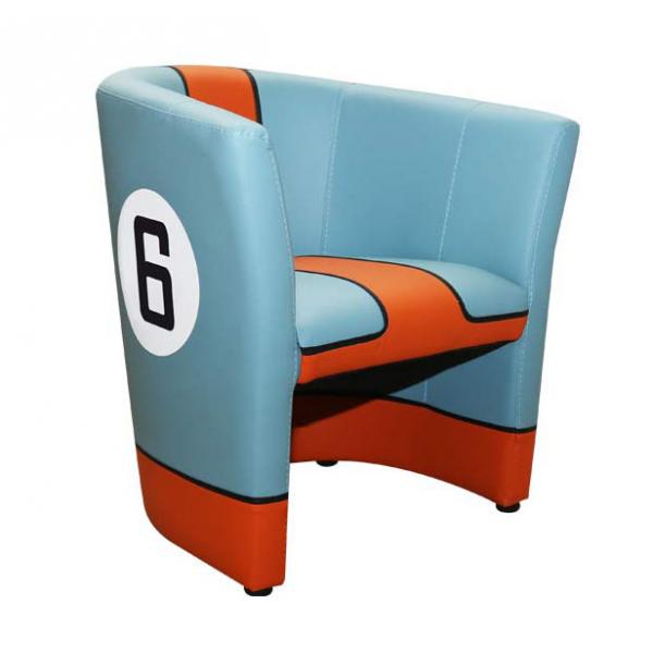 Fauteuil Cabriolet Racing Inside N° 6 GT Team Bleu Orange - 94900084