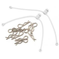 Body Clip Retainer, White (2)