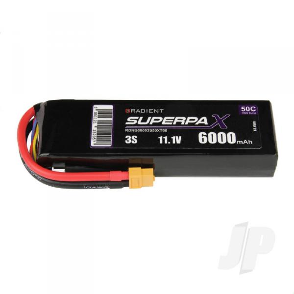 LiPo 3S 6000mAh 11.1V 50C XT60 - RDNB60003S50XT60