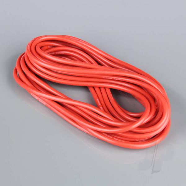 Cable Silicone 10AWG (2.58mm diam - 5.26mm2 sect) - 7.5m Rouge (rouleau) - RDNAC010131