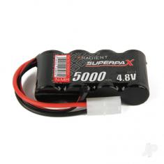 Radient Superpax NiMH 4.8V 5000mAh SC Flat, Rx, TAM / JR 