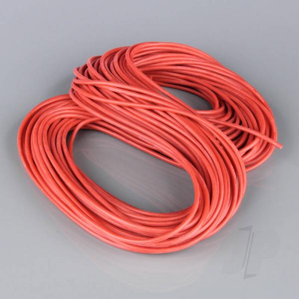Cable Silicone 16AWG (1.29mm diam - 1.31mm2 sect) 30m Rouge (rouleau) - RDNAC010137