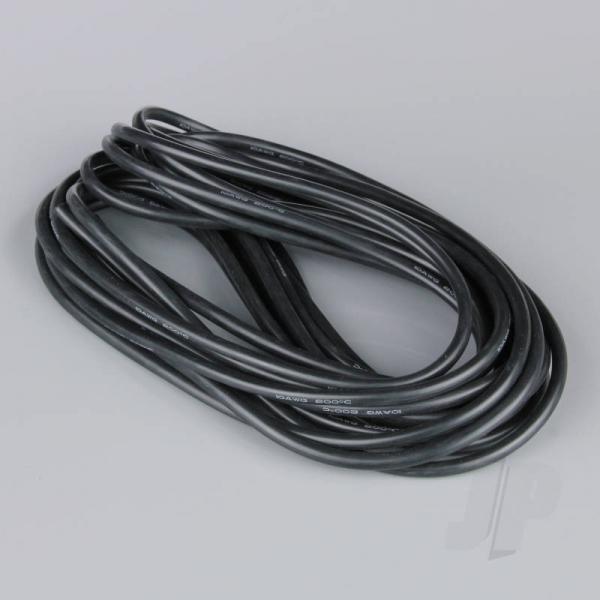 Cable Silicone 10AWG (2.58mm diam - 5.26mm2 sect) - 7.5m Noir (rouleau) - RDNAC010132
